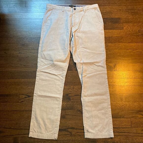 Banana Republic 33x32 Kentfield Pant Straight Checks Belt Loops Pockets - Picture 1 of 7